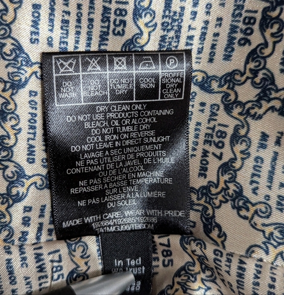 Ted Baker Wool Herringbone Blazer Women’s Brown Tweed Elbow Patch Jacket 2 - Picture 10 of 11